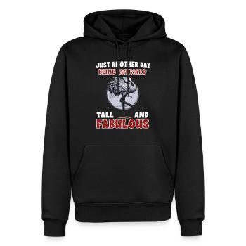 Sandhill Crane Lovers Bird Watching - Men’s Premium Organic Hoodie - black - Front - Nico (187cm)