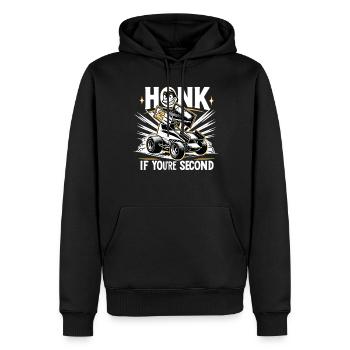 Sprint Car Mom Dirt Track Racing Jour de course - Sweat à capuche Premium bio Homme - noir - Devant - Nico (187cm)
