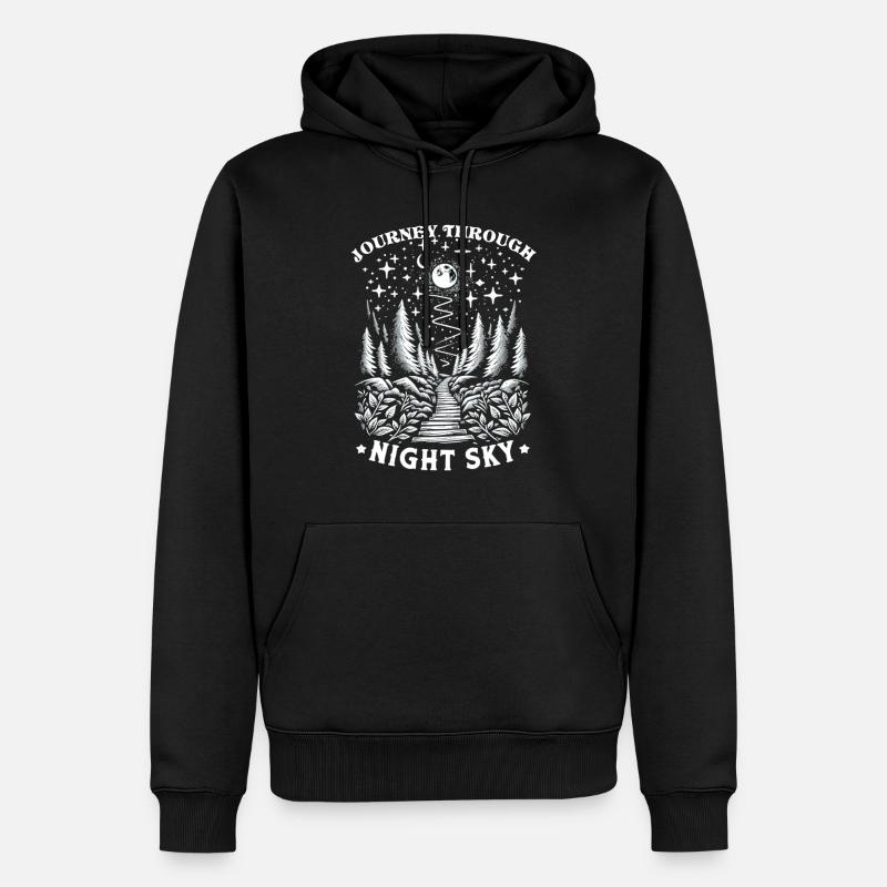 Astrophotographie Astronomie Caméra spatiale - Sweat à capuche Premium bio Homme - noir