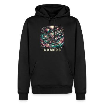 Astrophotographie Astronomie Caméra spatiale - Sweat à capuche Premium bio Homme - noir - Devant - Nico (187cm)