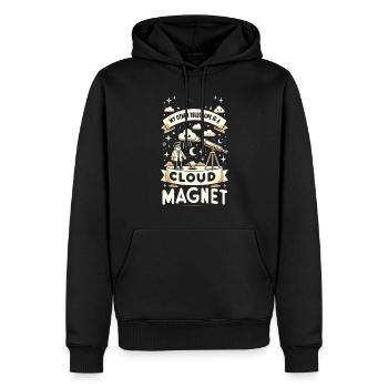 Astrophotographie Astronomie Caméra spatiale - Sweat à capuche Premium bio Homme - noir - Devant - Nico (187cm)
