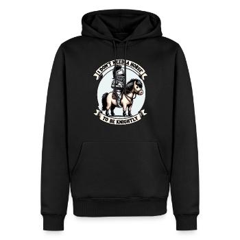 Ritterritter Mittelalterliche Renaissance-rüstung - Männer Premium Bio Hoodie - Schwarz - Vorne - Nico (187cm)