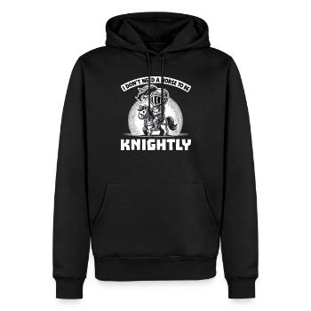 Ritterritter Mittelalterliche Renaissance-rüstung - Männer Premium Bio Hoodie - Schwarz - Vorne - Nico (187cm)