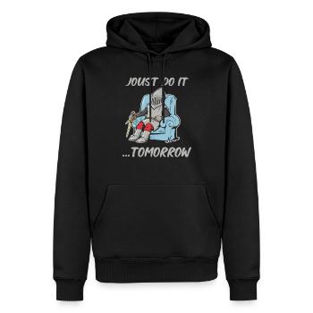 Ritterritter Mittelalterliche Renaissance-rüstung - Männer Premium Bio Hoodie - Schwarz - Vorne - Nico (187cm)