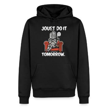 Ritterritter Mittelalterliche Renaissance-rüstung - Männer Premium Bio Hoodie - Schwarz - Vorne - Nico (187cm)