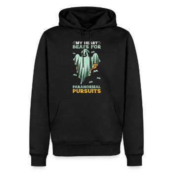 Ghost Hunting Essential Design for Paranormal - Men’s Premium Organic Hoodie - black - Front - Nico (187cm)