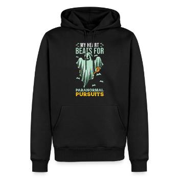Geisterjäger Paranormaler Ermittler Geisterjagd - Männer Premium Bio Hoodie - Schwarz - Vorne - Nico (187cm)