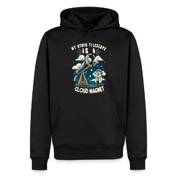 Astrophotographie Astronomie Caméra spatiale - Sweat à capuche Premium bio Homme - noir - Devant - Nico (187cm)