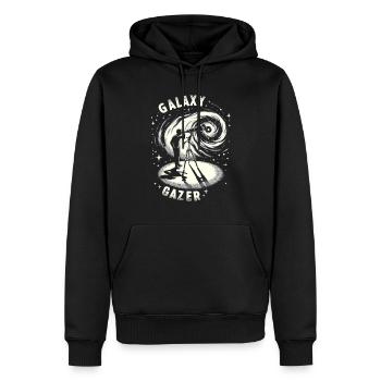 Astrophotographie Astronomie Caméra spatiale - Sweat à capuche Premium bio Homme - noir - Devant - Nico (187cm)