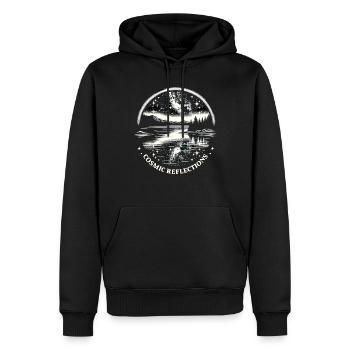 Astrophotographie Astronomie Caméra spatiale - Sweat à capuche Premium bio Homme - noir - Devant - Nico (187cm)