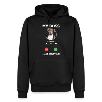 Boxer Dog Owner Idea Funny - Men’s Premium Organic Hoodie - black - Front - Nico (187cm)