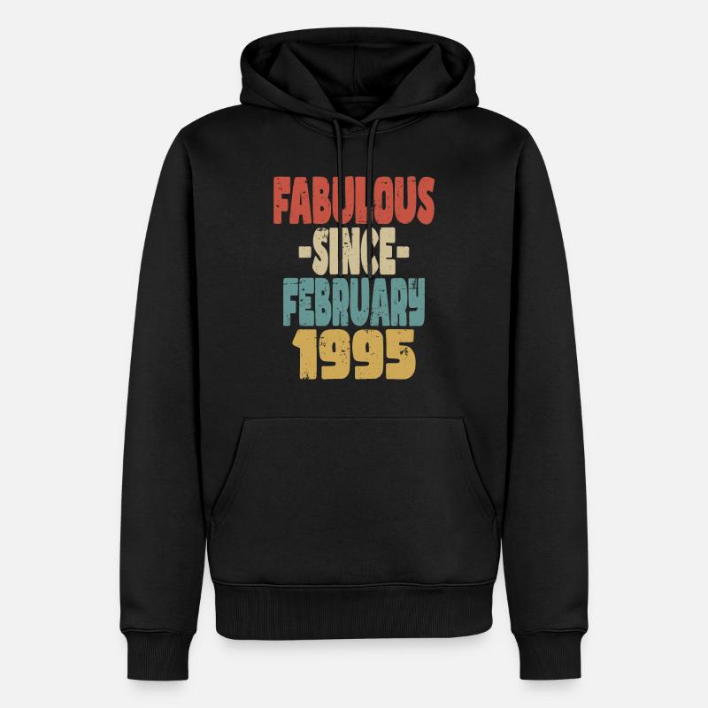 Fabelhafter Februar 1995 - Männer Premium Bio Hoodie - Schwarz