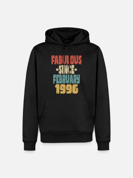 Fabuleux Février 1996 - Sweat à capuche Premium bio Homme - noir