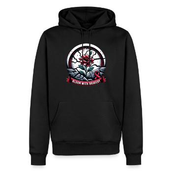 Schlaganfall-überlebende Schlaganfall-bewusstsein - Männer Premium Bio Hoodie - Schwarz - Vorne - Nico (187cm)