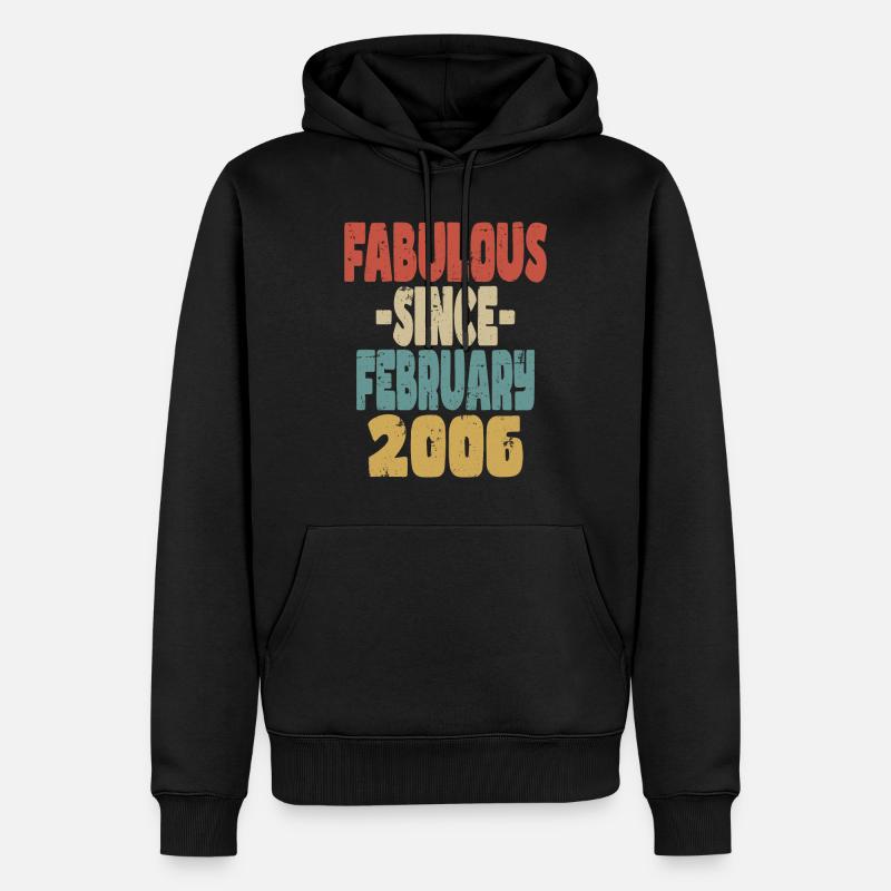 Fabuleux Février 2006 - Sweat à capuche Premium bio Homme - noir