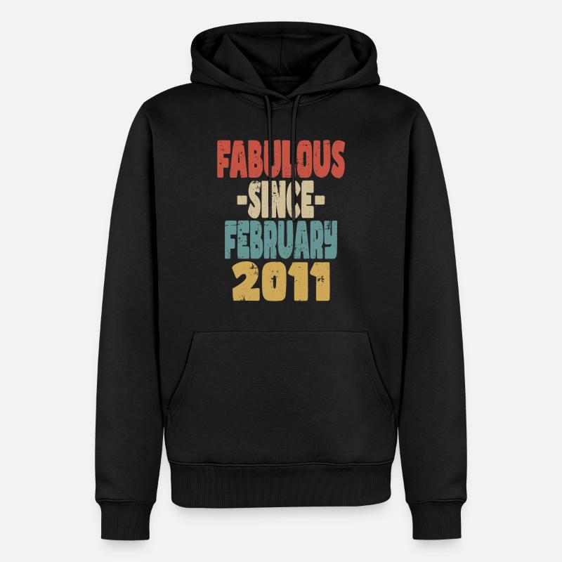 Fabuleux Février 2011 - Sweat à capuche Premium bio Homme - noir