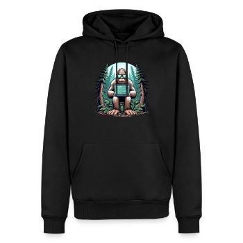 Ethical Hacking Analyst Ethical Cyber Security - Men’s Premium Organic Hoodie - black - Front - Nico (187cm)