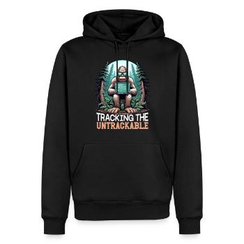 Analyste en piratage éthique Cybersécurité éthique - Sweat à capuche Premium bio Homme - noir - Devant - Nico (187cm)