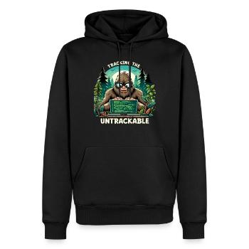 Analyste en piratage éthique Cybersécurité éthique - Sweat à capuche Premium bio Homme - noir - Devant - Nico (187cm)