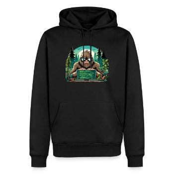 Analyste en piratage éthique Cybersécurité éthique - Sweat à capuche Premium bio Homme - noir - Devant - Nico (187cm)