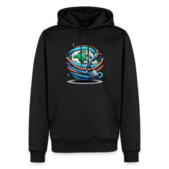 Ethical Hacking Analyst Ethical Cyber Security - Men’s Premium Organic Hoodie - black - Front - Nico (187cm)