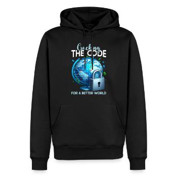 Ethical Hacking Analyst Ethical Cyber Security - Men’s Premium Organic Hoodie - black - Front - Nico (187cm)