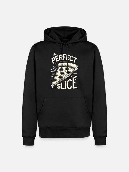 Funny pizza lover pizza enthusiast - Men’s Premium Organic Hoodie - black