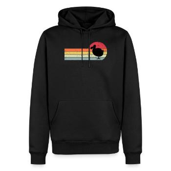 Dodo - Männer Premium Bio Hoodie - Schwarz - Vorne - Nico (187cm)