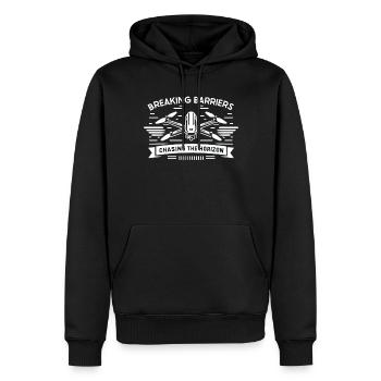 Drohne Pilot Opa Geschenkidee Alter Mann Mit - Männer Premium Bio Hoodie - Schwarz - Vorne - Nico (187cm)