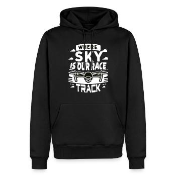 Drohne Pilot Opa Geschenkidee Alter Mann Mit - Männer Premium Bio Hoodie - Schwarz - Vorne - Nico (187cm)