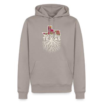 Texas Wildflowers Season Fields Flowers Texas - Men’s Premium Organic Hoodie - taupe - Front - Nico (187cm)