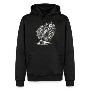 Poetry Slam Writer Poet Literature Slam Poetry Day - Männer Premium Bio Hoodie - Schwarz - Vorne - Nico (187cm)