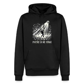Poetry Slam Writer Poet Literature Slam Poetry Day - Männer Premium Bio Hoodie - Schwarz - Vorne - Nico (187cm)