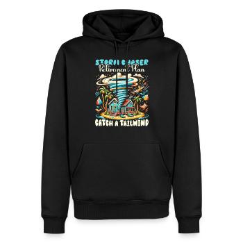Meteorology children's tornado storm, The storm fan - Men’s Premium Organic Hoodie - black - Front - Nico (187cm)
