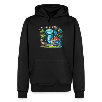 Meteorology children's tornado storm, The storm fan - Men’s Premium Organic Hoodie - black - Front - Nico (187cm)
