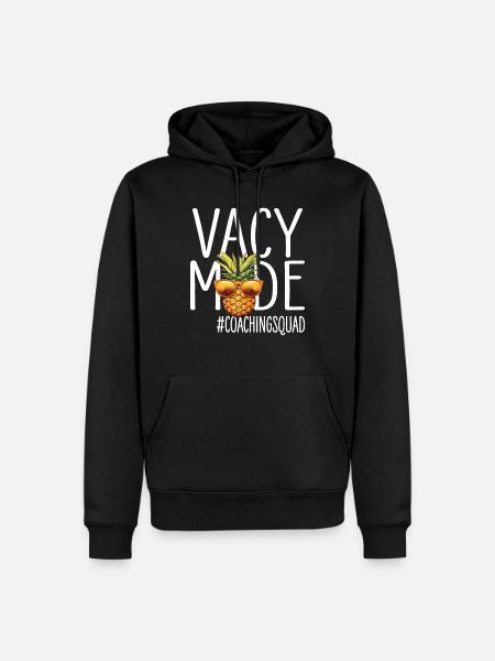 Coaching Vacation Vacy Mode Coachingsquad - Men’s Premium Organic Hoodie - black