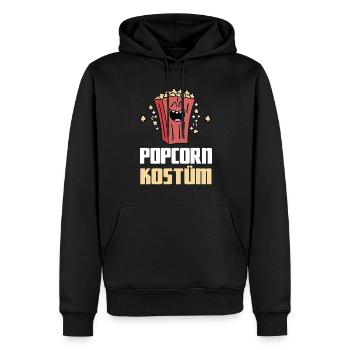 Popcorn Costumes Film Nuit Déguisement Carnaval - Sweat à capuche Premium bio Homme - noir - Devant - Nico (187cm)