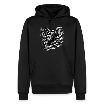 Rodeo Bull Riding Livestock Show Farmer Cattle - Männer Premium Bio Hoodie - Schwarz - Vorne - Nico (187cm)