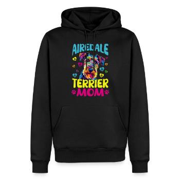Airedale Terrier Dog Breed Airedale Terrier Girl - Männer Premium Bio Hoodie - Schwarz - Vorne - Nico (187cm)