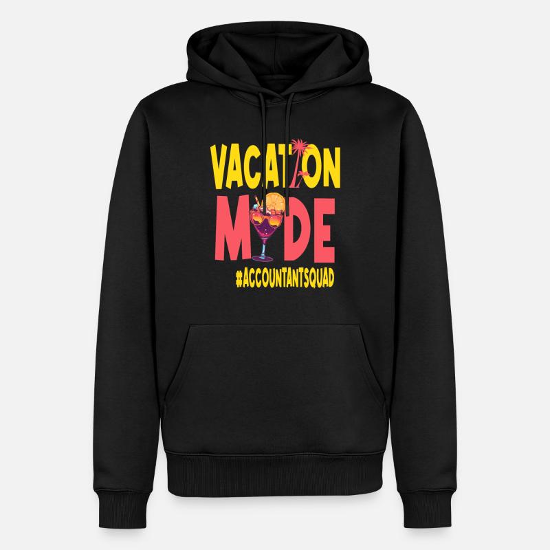 Comptable Vacances Vacy Mode Comptable - Sweat à capuche Premium bio Homme - noir