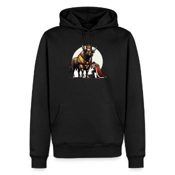 Rodeo Bull Riding Livestock Show Farmer Cattle - Männer Premium Bio Hoodie - Schwarz - Vorne - Nico (187cm)