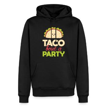 Taco Bout A Party Mexikanische Küche Geschenk - Männer Premium Bio Hoodie - Schwarz - Vorne - Nico (187cm)