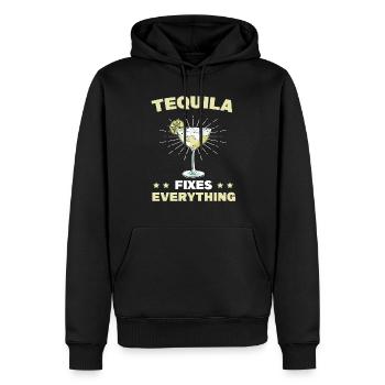 La tequila répare tout Alkhol Cinco De Mayo - Sweat à capuche Premium bio Homme - noir - Devant - Nico (187cm)