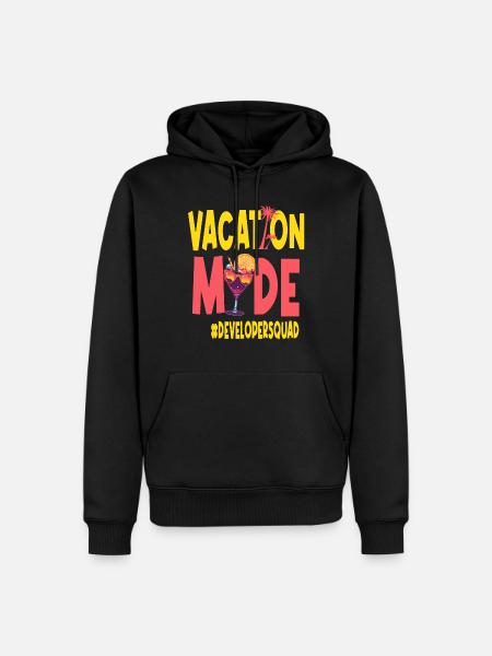 Developer Vacation Vacy Mode Developersquad - Men’s Premium Organic Hoodie - black