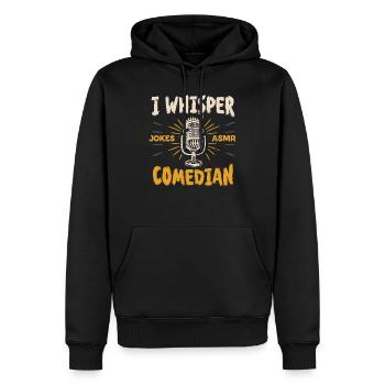 Asmr Whispering Asmr Enthusiast Mindfulness - Männer Premium Bio Hoodie - Schwarz - Vorne - Nico (187cm)