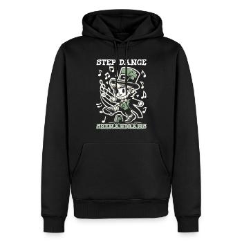 Danse irlandaise Tenue d'Irlande Musique irlandaise - Sweat à capuche Premium bio Homme - noir - Devant - Nico (187cm)