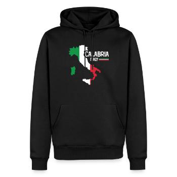 Calabria Italy Kalabrien Landkarte Region Italien - Männer Premium Bio Hoodie - Schwarz - Vorne - Nico (187cm)