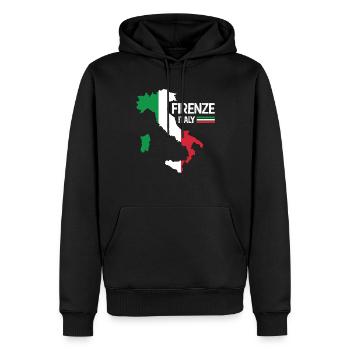 Firenze Italy Florenz Landkarte Regionen Italien - Männer Premium Bio Hoodie - Schwarz - Vorne - Nico (187cm)