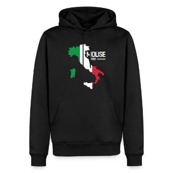 Molise Italy Landkarte Regionen Italien - Männer Premium Bio Hoodie - Schwarz - Vorne - Nico (187cm)