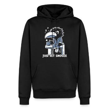 Edgar Allan Poe Fan, Klassische Literatur, - Männer Premium Bio Hoodie - Schwarz - Vorne - Nico (187cm)